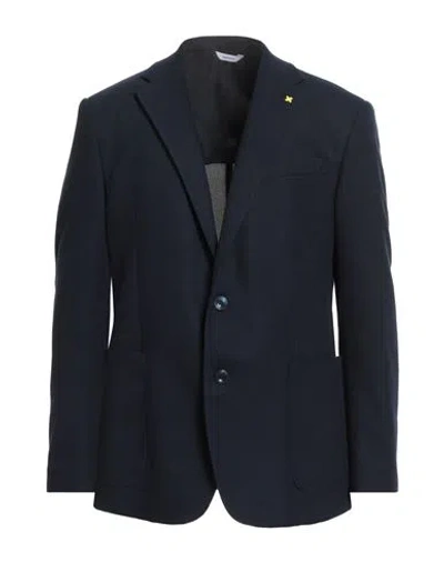 Alessandro Gilles Man Blazer Midnight Blue Size 42 Polyester