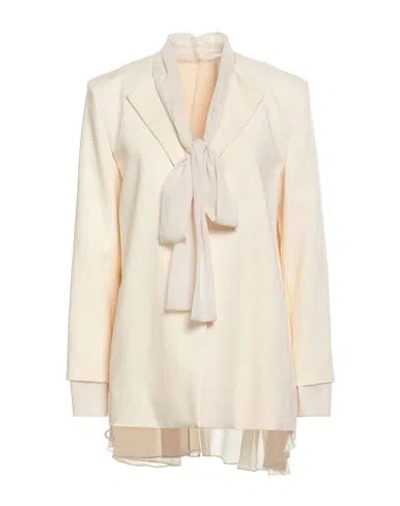 Liu •jo Woman Blazer Ivory Size 10 Viscose, Polyester, Elastane In Neutral