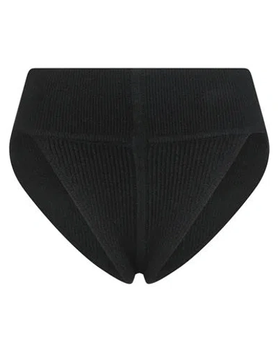 Rick Owens Woman Shorts & Bermuda Shorts Black Size Xs Baby Alpaca Wool, Polyamide, Wool, Elastane In Black