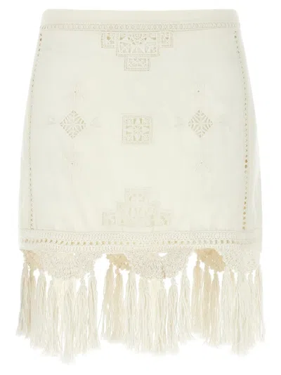 Isabel Marant 'sandra' Skirt In Neutral