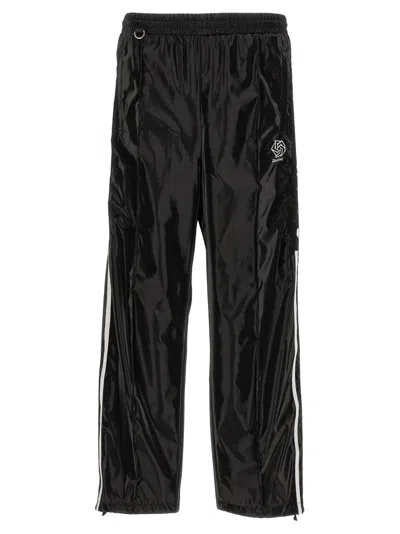 Doublet Laminate Track Pants In Black
