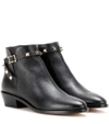 VALENTINO GARAVANI ROCKSTUD LEATHER ANKLE BOOTS,P00210105