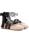MIU MIU Buckle-embellished patent leather ballerinas