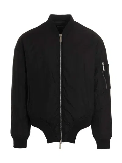 Dsquared2 Onthewave Nylon Bomber Jacket In Black
