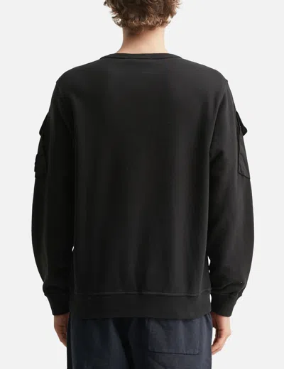 Stone Island Round Neck Jumper In Black