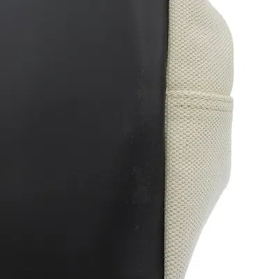 Pre-owned Balenciaga Black Off-white Canvas Leather Handbag Tote Bag ()