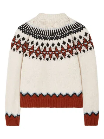 Alanui Fair Isle Patterned Wool Sweater In Multi