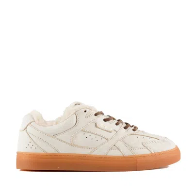 Copenhagen Vintage Leather Teddy Cream In White