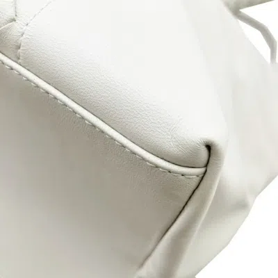 Pre-owned Bottega Veneta Light Gray Orange Leather Handbag Tote Bag ()