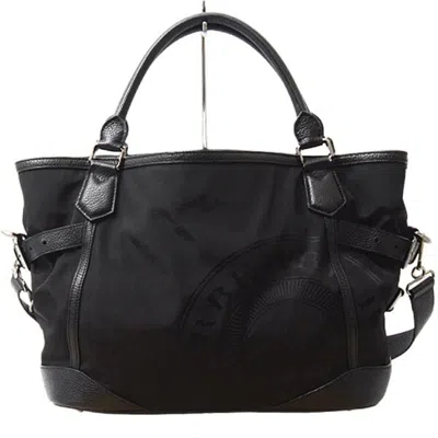 Pre-owned Burberry Black Nylon Shoulder Bag Tote Bag ()