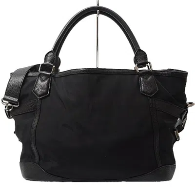 Pre-owned Burberry Black Nylon Shoulder Bag Tote Bag ()
