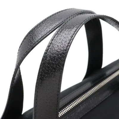 Pre-owned Bvlgari Black Canvas Leather Handbag Tote Bag ()