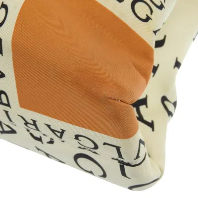 Pre-owned Bvlgari Logomania Brown Ivory Canvas Leather Handbag Tote Bag ()