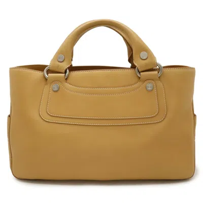 Pre-owned Celine Beige Leather Handbag Tote Bag ()
