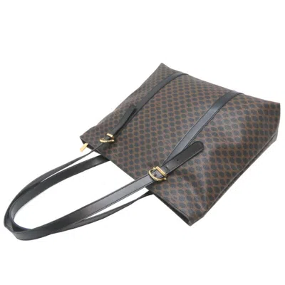 Pre-owned Celine Black Brown Pvc Tote Bag ()