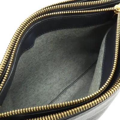 Pre-owned Celine Black Leather Pochette Pouch Shoulder Bag ()