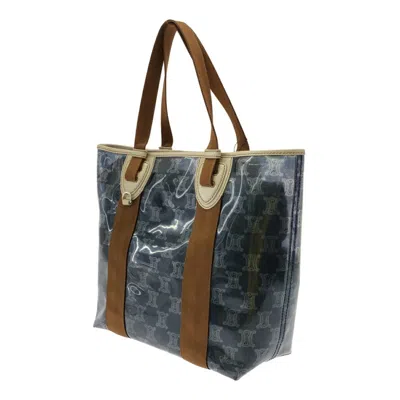 Pre-owned Celine Blue Brown Canvas Tote Bag ()