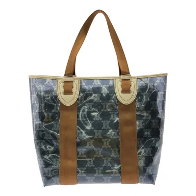 Pre-owned Celine Blue Brown Canvas Tote Bag ()