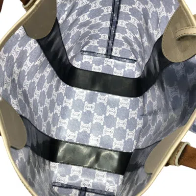 Pre-owned Celine Blue Brown Canvas Tote Bag ()