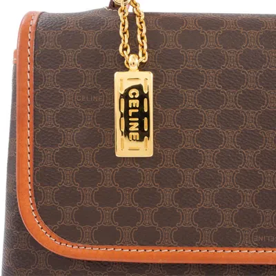 Pre-owned Celine Brown Pvc Leather Handbag Shoulder Bag ()