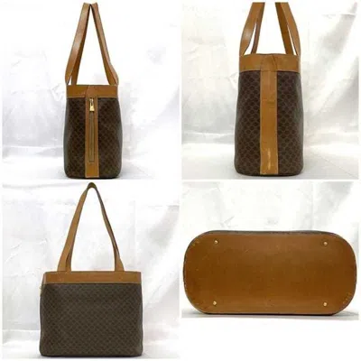 Pre-owned Celine Brown Pvc Leather Tote Bag ()