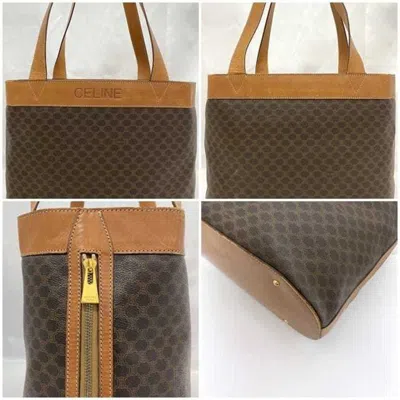 Pre-owned Celine Brown Pvc Leather Tote Bag ()