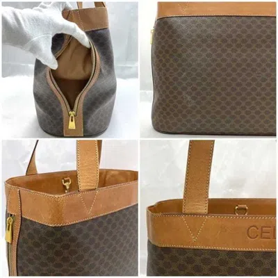 Pre-owned Celine Brown Pvc Leather Tote Bag ()