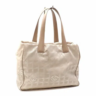 Pre-owned Chanel Beige New Travel Line Leather Tote Bag ()