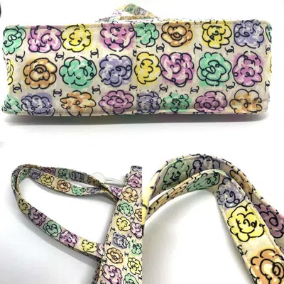 Pre-owned Chanel Camellia Nylon Canvas Tote Bag ()