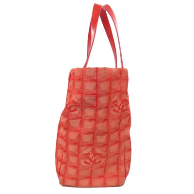 Pre-owned Chanel New Travel Line Red Color Tote Bag ()