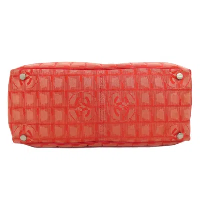 Pre-owned Chanel New Travel Line Red Color Tote Bag ()