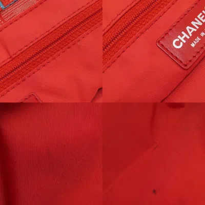 Pre-owned Chanel New Travel Line Red Color Tote Bag ()