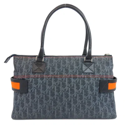 Pre-owned Dior Christian  Black Canvas Tote Bag ()