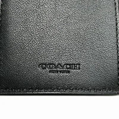 Pre-owned Coach Black Signature Line Wallet (tri-fold) ()