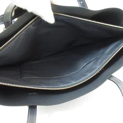 Pre-owned Coach Signature Navy Signature Line Tote Bag ()