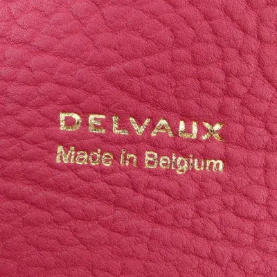 Pre-owned Delvaux Red Color Wallet (tri-fold) ()
