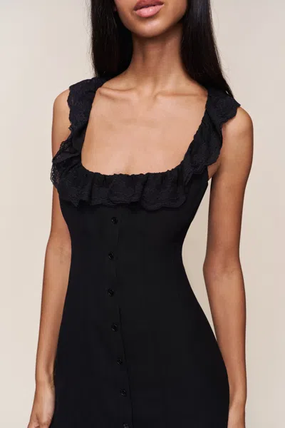 Danielle Guizio Ny Paloma Mini Dress In Black