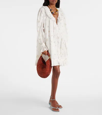 Chloé X Made For A Woman Summer Banana Small Raffia Shoulder Bag In Brown