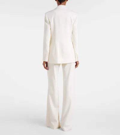 Costarellos Beaded-embellishments Bird-motif Blazer In White