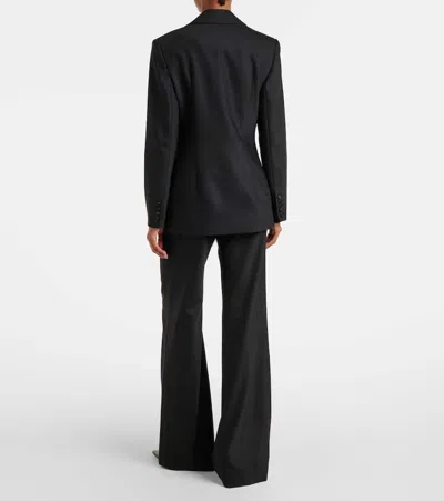 Costarellos Lesia Embellished Wool-blend Blazer In Black