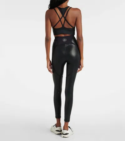 Adidas By Stella Mccartney Asmc Tpr High-rise Leggings In Black