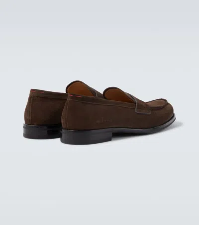 Kiton Suede Loafers In Brown