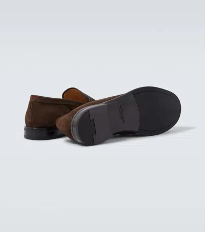 Kiton Suede Loafers In Brown