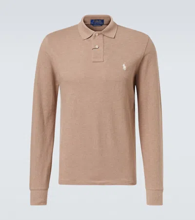 Polo Ralph Lauren Cotton Piqué Polo Shirt In Brown