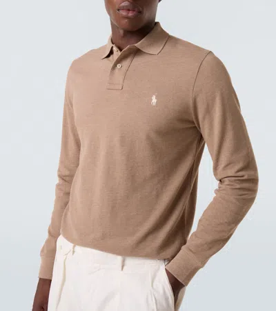 Polo Ralph Lauren Cotton Piqué Polo Shirt In Brown