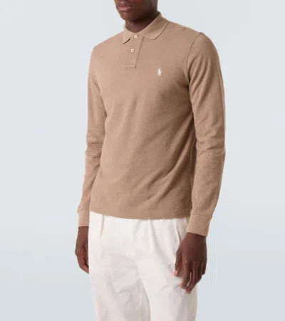 Polo Ralph Lauren Cotton Piqué Polo Shirt In Brown