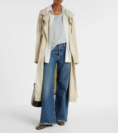 Agolde Dame High-rise Wide-leg Denim Trousers In Blue