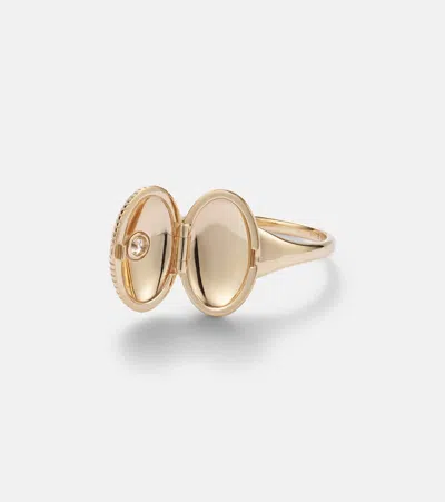 Persée 9kt Gold Ring With Diamond In Gold