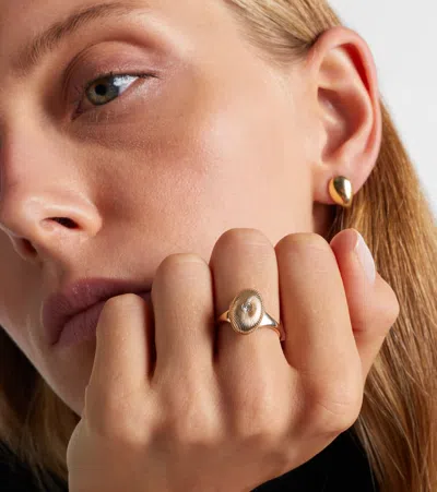 Persée 9kt Gold Ring With Diamond In Gold
