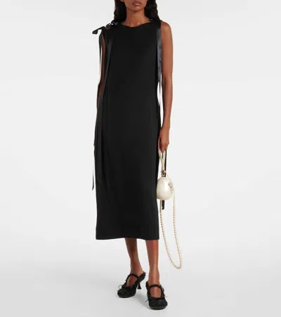 Simone Rocha Grip Canvas Mules In Black